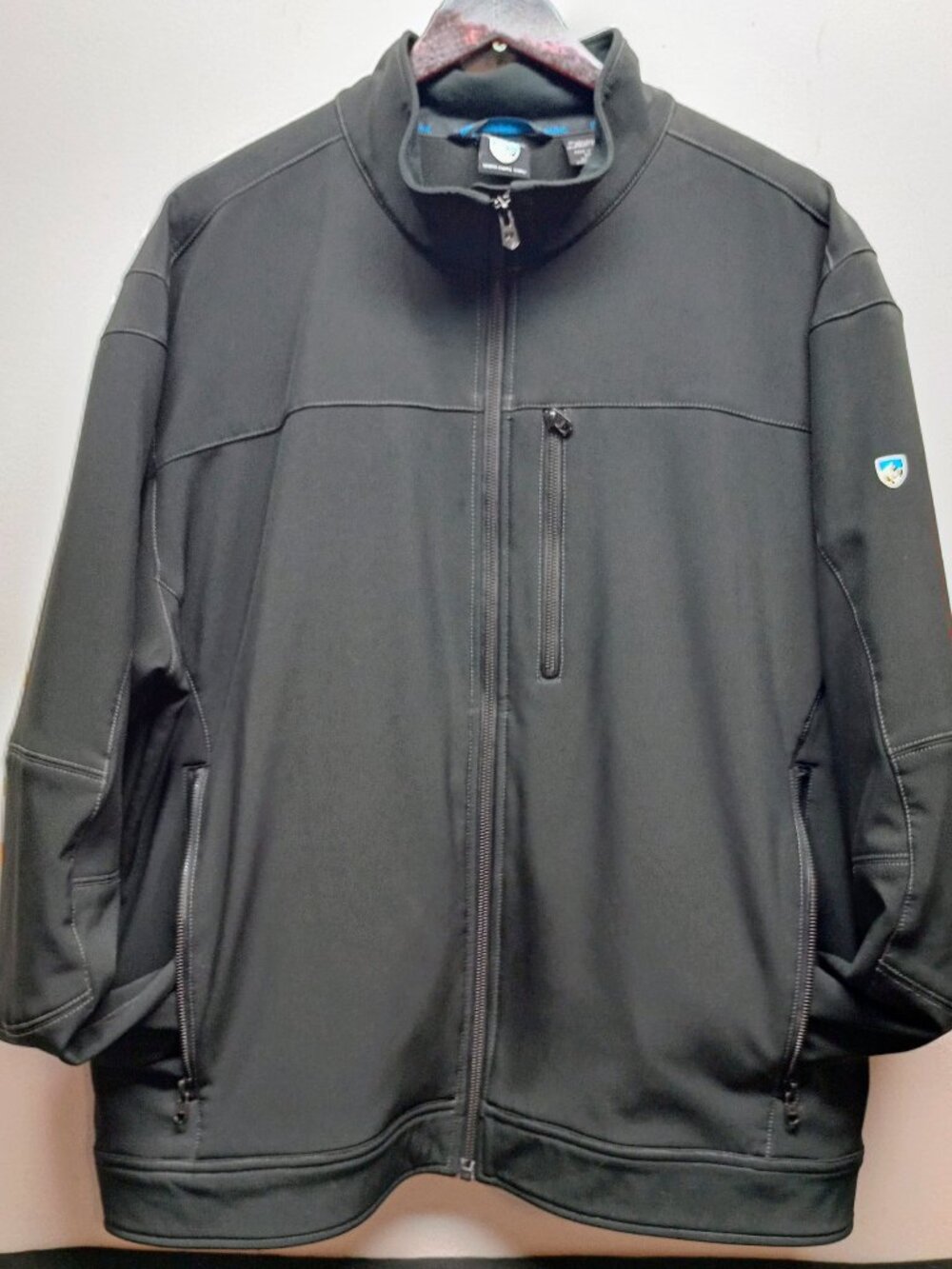 Kuhl Impakt Jacket Mens 2XL XXL Black Soft Shell Fleece Lined Outdoor EUC